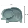  Bebek ve Çocuk için Sevimli Fil Model Desenli Yemek Bebek Mama Kabı Bölmeli Tabak