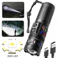 BUĞZ Bedotech Bd-5 30w Tg Led Alüminyum Alaşımlı Zoomlu Type-c Dijital Göstergeli Şarjlı El Feneri