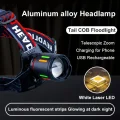 BUĞZ Bedotech Bd-62 10w Tg Led Alüminyum Alaşımlı Zoomlu Type-c Şarjlı Kafa Feneri