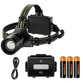 BUĞZ Bedotech Bd-9 60w Tg + Smd Led Alüminyum Alaşımlı Zoomlu Type-c Şarjlı Sensörlü Kafa Feneri