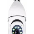 BUĞZ Beyaz 360 derece dönebilen gece görüşlü kablosuz wifi IP kamera HD kayıt SD kart destekli
