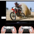 BUĞZ Beyaz kablosuz çift kollu oyun konsolu 2.4g bluetooth destekli 20 bin oyun yüklü