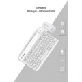 BUĞZ Beyaz Kablosuz Klavye Ve Mouse Seti
