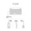 BUĞZ Beyaz Kablosuz Klavye Ve Mouse Seti