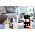 BUĞZ Beyaz LCD Ekranlı 1080P Görüntülü Bebek Kamerası, Gece Görüşü ve Canlı İzleme Özellikli