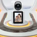 BUĞZ Beyaz LCD Ekranlı 1080P Görüntülü Bebek Kamerası, Gece Görüşü ve Canlı İzleme Özellikli