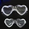 BUĞZ Beyaz LED Işıklı Kalp Gözlük – 3 Modlu Parti & Glow Gözlüğü