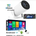 BUĞZ Beyaz LED projeksiyon cihazı HD çözünürlük 2000:1 kontrast 200 ansilümen wifi bluetooth