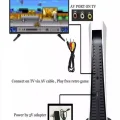 BUĞZ Beyaz renkli 8Bit USB bağlantılı taşınabilir 2 kollu retro temalı video oyun konsolu