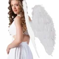 BUĞZ Beyaz Renkli Büyük Boy Melek Kanadı 55x80 cm