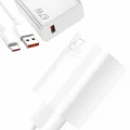 BUĞZ Beyaz Ultra Plus Hızlı Şarj Seti Şarj Adaptörü ve Kablosu 67W - BUĞZ