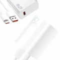 BUĞZ Beyaz Ultra Plus Hızlı Şarj Seti Şarj Adaptörü ve Kablosu 67W - Lisinya