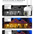 BUĞZ Beyaz wifi kontrollü 1080p HD 2MP 360 derece video kamera SD kart girişli çift LED MP4