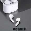  Beyaz Yeni Nesil Pro Bluetooth Kulaklık Yüksek Ses Kaliteli ANC Özelliği