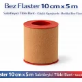 BUĞZ Bez Flaster 10 cm x 5 m Sabitleyici Tıbbi Bant Kahverengi Bez Flaster Güçlü Yapışkanlı 1 Adet