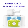BUĞZ Bezos Professional İçten Çekmeli Kağıt Havlu 2 Koli | 12 Rulo | Endüstriyel Kullanım