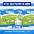 BUĞZ Bezos Z Katlamalı Dispenser Havlu 2 Katlı 20x22 cm %100 Selüloz 2 Koli Avantaj Paket