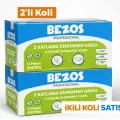 BUĞZ Bezos Z Katlamalı Dispenser Havlu 2 Katlı 20x22 cm %100 Selüloz 2 Koli Avantaj Paket