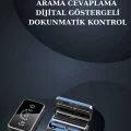 BUĞZ Bileklikli Amoled Ekran Akıllı Saat ve Dijital Göstergeli Kablosuz Bluetooth Kulaklık ANC/ ENC
