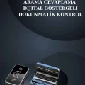 BUĞZ Bileklikli Amoled Ekran Akıllı Saat ve Dijital Göstergeli Kablosuz Bluetooth Kulaklık ANC/ ENC - BUĞZ