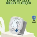 BUĞZ Bilekten Dijital Tansiyon Aleti Hem Pilli Hem Şarjlı Hafızalı