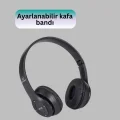 BUĞZ Bluetooth 5.0 Kablosuz Kulak Üstü Kulaklık | Stereo Ses ve Katlanabilir Tasarım - BUĞZ