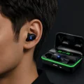 BUĞZ Bluetooth 5.1 Oyuncu Kulaklığı LED Ekranlı Powerbank Kulaklık