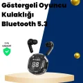BUĞZ Bluetooth 5.3 Kablosuz Kulaklık 30mm Sürücü LED Ekranlı Mikrofonlu