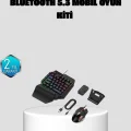 BUĞZ Bluetooth 5.3 Mobil Oyun Konsolu Dönüştürücü Seti 5 Parça Klavye Mouse Kit
