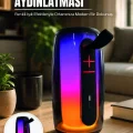 BUĞZ Bluetooth 5.3 RGB LED Işıklı Taşınabilir Hoparlör USB TF Kart AUX Destekli