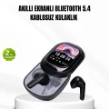 BUĞZ Bluetooth 5.4 Kulaklık – Gürültü Engelleme ve Akıllı Ekranlı Şarj Kutusu
