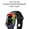 BUĞZ Bluetooth Bağlantılı Akıllı Saat, Nabız ve Uyku Takibi, Suya Dayanıklı Siyah Silikon Kordonlu Model