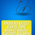  Bluetooth Bağlantılı Kablolu Mıknatıslı Sport Kulaklık