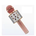 BUĞZ Bluetooth bağlantılı pembe karaoke mikrofon kablosuz hoparlörlü garantisiz - Elektronik