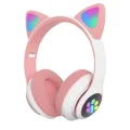 BUĞZ Bluetooth bağlantılı pembe kulak üstü kulaklık mikrofonlu 5.1 surround ANC 2 yıl garantili
