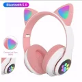 BUĞZ Bluetooth bağlantılı pembe kulak üstü kulaklık mikrofonlu 5.1 surround ANC 2 yıl garantili