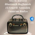 BUĞZ Bluetooth Bağlantılı Taşınabilir Hoparlör – FM/AM Radyo Özellikli, Şarj Edilebilir Batarya, 1 kg