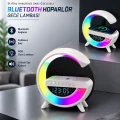 BUĞZ Bluetooth Hoparlör 15W Kablosuz Hızlı Şarj LED Gece Lambası