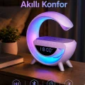 BUĞZ Bluetooth Hoparlör 15W Kablosuz Hızlı Şarj LED Gece Lambası