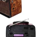 BUĞZ Bluetooth Hoparlör Ahşap Renk Vintage Işıklı Nostaljik Radyo Fm Ahşap Görünümlü Yeni Nesil - BUĞZ