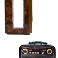 BUĞZ Bluetooth Hoparlör Ahşap Renk Vintage Işıklı Nostaljik Radyo Fm Ahşap Görünümlü Yeni Nesil - BUĞZ