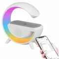  Bluetooth Hoparlör G Şekli Atmosfer Akıllı Rgb Lamba Wireless Kablosuz Şarj