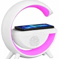 BUĞZ Bluetooth Hoparlör G Şekli Atmosfer Akıllı Rgb Lamba Wireless Kablosuz Şarj - BUĞZ