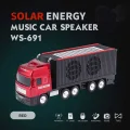 BUĞZ Bluetooth hoparlör kırmızı renk güneş enerjili kamyon tır araba tasarım 10 watt TWS FM radyo
