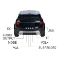 BUĞZ Bluetooth hoparlör mavi renk ledli usb tf fm radyo bluetooth destekli 2 yıl garantili