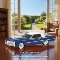 BUĞZ Bluetooth hoparlör retro araba tasarımlı 10W mavi FM USB TWS 3 saat dinleme süresi