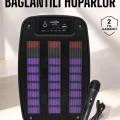  Bluetooth Hoparlör RGB Işıklı USB SD Kart Girişli Taşınabilir
