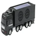 BUĞZ Bluetooth hoparlör siyah güneş enerjili kamyon tır araba 10 watt TWS FM radyo USB SD kart