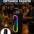 BUĞZ Bluetooth Hoparlör USB Şarjlı Uzun Pil Ömrü Android ve İOS Uyumlu Renkli Yeni Nesil