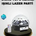 BUĞZ Bluetooth Hoparlörlü LED Disko Işığı Müzik Ritim Duyarlı ve Taşınabilir